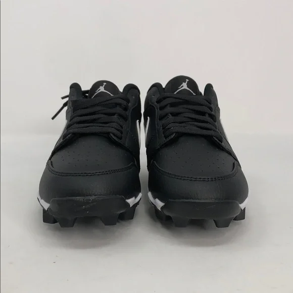 Air Jordan 1 Low Youth Cleat Black White HF6885-001 Youth Baseball- Size 5.5Y - Picture 6 of 8